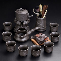 Purple Clay Automatic Tea Set 2025 New Model Stone Grinding Lazy Tea Maker Living Room Tea Tray Complete Set for Home Use and Gift Giving