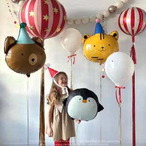 
Cute cartoon creative animal aluminum film balloon baby children's birthday holiday surprise decoration scene layout