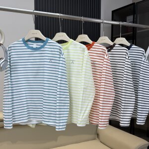 
Kemi aijiaojia! Outdoor mountain couple lightweight breathable quick-drying sun protection contrast stripe sports long-sleeved T-shirt