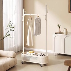 Cactus Clothes Hanger Floor-Standing Coat Rack Bedroom Removable Wheeled Household Indoor Dirty Clothes Basket Bedside Clothes