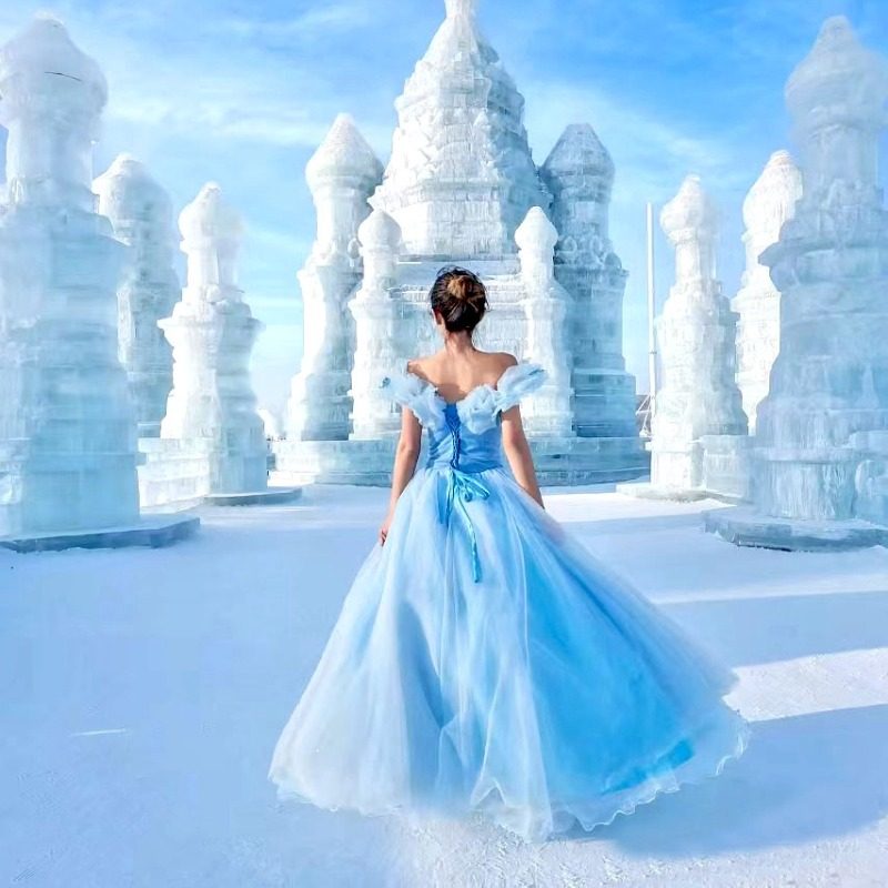 吉林长春出发长白山延吉镜泊湖雪乡亚布力哈尔滨旅游6天5晚私家团