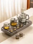 Bếp điện gốm sứ pha trà thủy tinh Bộ trà hoàn toàn tự động bàn trà ấm đun nước tích hợp hộ gia đình 3 trong 1 khử trùng trà bếp bàn pha trà điện Bàn trà điện