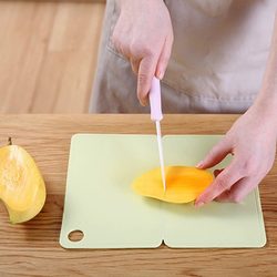 Cutting Board, Fruit Knife, Household Knife and Board Set, Kitchen Dormitory Use Chopping Board, Food Preparation Board, Kitchen Knife and Board Two-In-One
