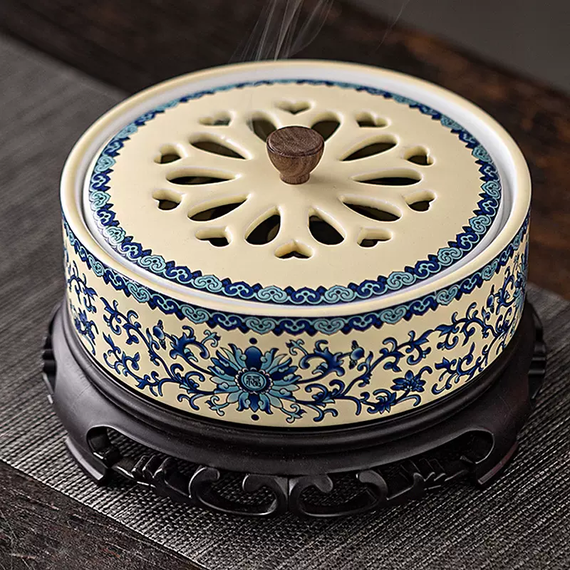 太上老君炼丹炉禅意太极八卦盘香炉家用室内香薰陶瓷熏香创意摆件