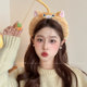 Cute and funny cat headband for women 2025 new face wash non-slip headband showing face small hair clips high-value hair accessories