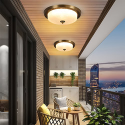 New Chinese-Style Outdoor Ceiling Light for Balcony, Corridor, Sunroom, Outdoor Eaves, Entrance Door, Sensor Glass Light