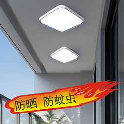 Square and Round Outdoor Balcony Lights, Ceiling Lights, Corridor Lights, Entrance Lights, Villa Entrance Lights, Super Bright Anti-Mosquito Led Lamps