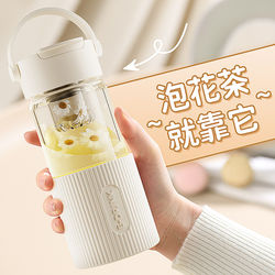 Glass Tea Cup for Women, Personal Use, 2026 New Model, High Aesthetic Value, Health-Preserving, Magnetic Suction, Easy-To-Drink Flower Tea Separation Cup