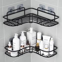 Bathroom Toilet Storage Wall-Mounted Rack, No-Drill Shelf for Shower Gel, Bathroom Sink Storage Rack