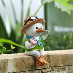 American Country-Style Cartoon Creative Duck Ornaments for Home, Garden, Courtyard, Kindergarten, Bookshelf Decoration, and Landscaping