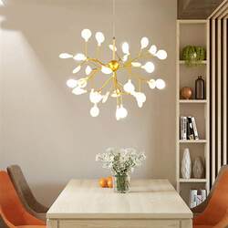 Nordic living room chandelier postmodern simple branch restaurant bedroom lamp creative personality clothing store firefly lamp fixture