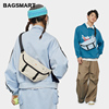 Bagsmart Crossbody Bag Trendy Brand Boys Shoulder Sports Chest Cycling Men's Waist Women's | Hidden zipper pocket