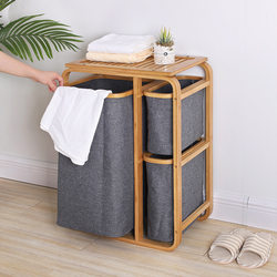 Japanese-Style Bathroom Laundry Basket, Large Laundry Basket, Fabric Laundry Hamper, Bedroom Dirty Clothes Storage Basket for Home Use