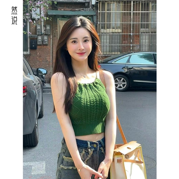 
Popular small vest suspender French sweet and spicy style