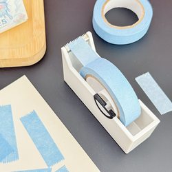 ins Stylish and Beautiful Blue Solid Color Masking Tape, Small Card Packaging, No Trace, No Glue Residue, Simple Tape