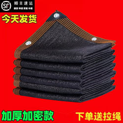 Thickened and Densified Sunshade Net, Sun Protection Net, Sunshade Net, Heat-Insulating Black Net, Outdoor Sunshade Cloth for Courtyard