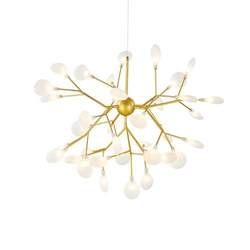 Nordic living room chandelier postmodern simple branch restaurant bedroom lamp creative personality clothing store firefly lamp fixture