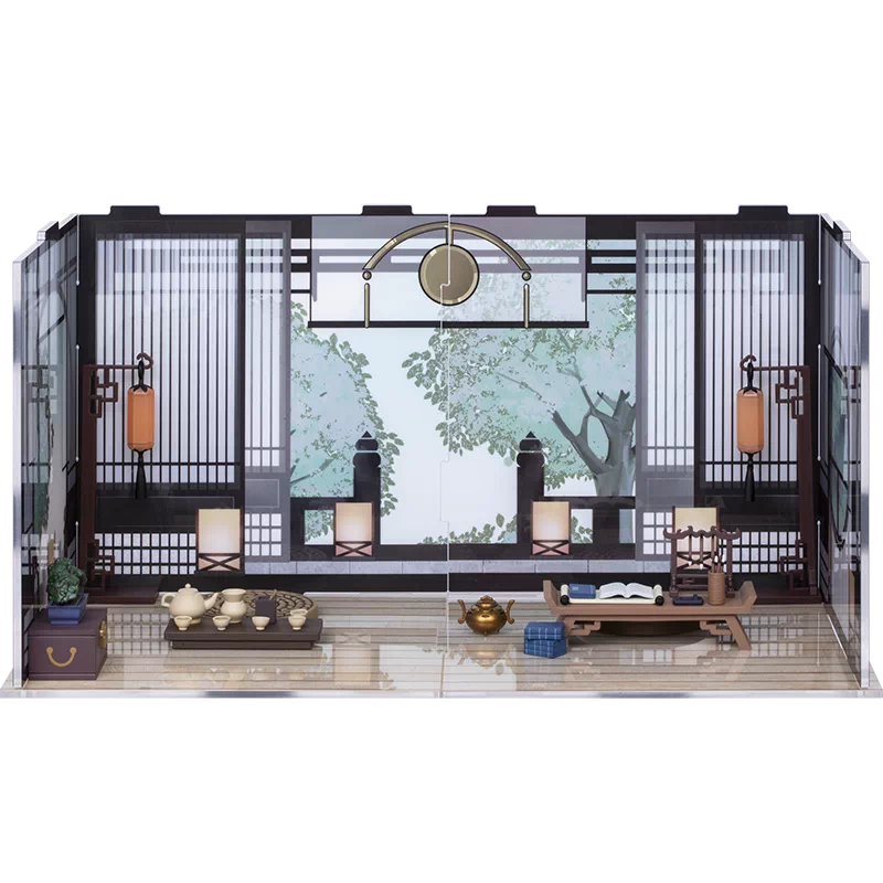 擎苍擎景国风雅系列场景手办道具配件展示盒拼装模型小屋娃屋-Taobao