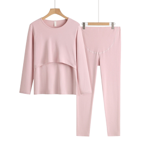 
Maternity autumn clothes, long johns set, confinement clothes, winter postpartum cotton nursing pajamas, home clothes, tight-fitting bottoming shirts