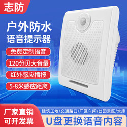 Infrared Human Body Sensor Voice Prompter Construction Site Safety Announcer Outdoor Timer Speaker Zf-V1.06