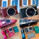 Starbucks Digital Camera Y2K Millennium Style Retro Green Silver Red Gold Color Fashion Small Portable Christmas Gift