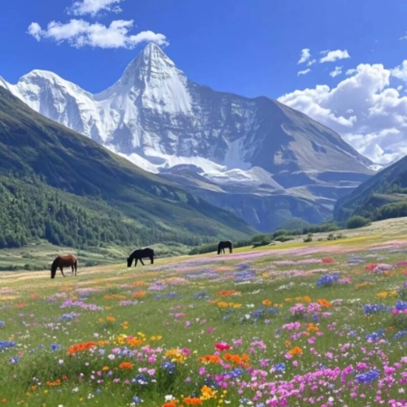 格聂南线川西5日游格聂之眼措普沟姑弄村格聂神山格底拉姆红海子