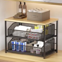 Bathroom sink pull-out basket cabinet kitchen