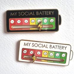 My Social Power Brooch Badge 2025 New Design Creative Unisex Clothing Bag Decoration Badge