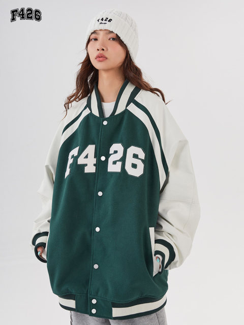 [F426 Official Store] Hip hop Leather Label Big LOGO Baseball Loose ...