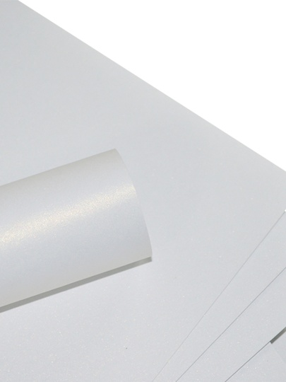 Netuno 20 Feuilles Carton Argenté Nacré A4 250g - Papier Métallique Brillant Pour Invitations, Cartes DIY Et Loisirs Créatifs