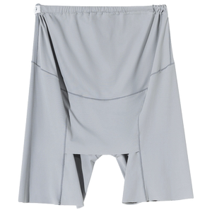 Pregnant women ice silk base safety pants underwear two-in-one large size five-point summer triangle area anti-exposure skirt
