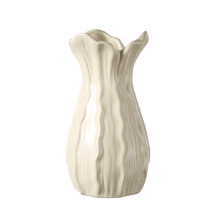 French retro minimalist ceramic vase creamy style living room dining table water -breed decorative flower ornament high -level sense
