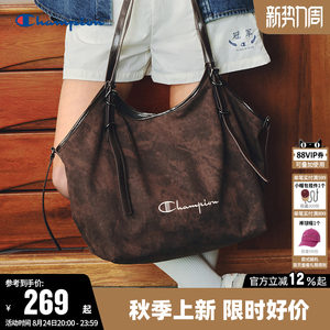 
Champion Champion Shoulder Bag 2026 Autumn New Men's Brown Shoulder Bag Women's Fashion Commuting Casual Backpack Summer