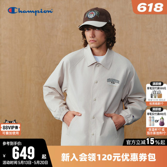 
[Cat Series] Champion Champion Jacket Men's 2026 Spring New Lapel POLO Casual Style Jacket