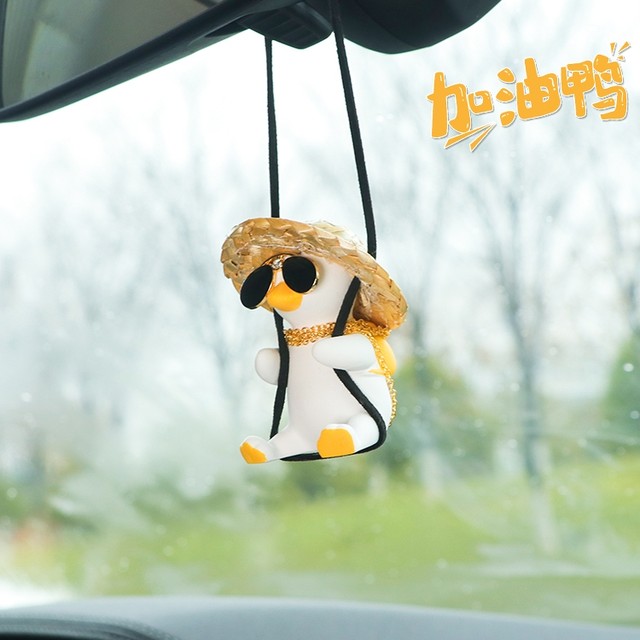 Acryl Auto Anhänger Auto Punk Duck Rearview Anhänger Multifunktionales Rückansicht Zubehör Für Rucksack, Schlüsselanhänger, Auto Rückansicht Türgriff, Fenster