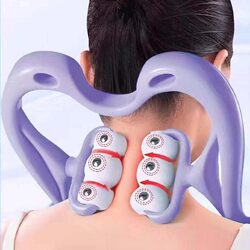 Medical Cervical Massager Manual Kneading Shoulder and Neck Clamp Home Use Roller Magnetic Multi-Functional Back Massager