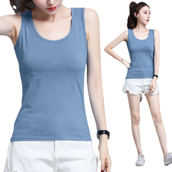 Large -size cotton small vest lady bottoming shirt
