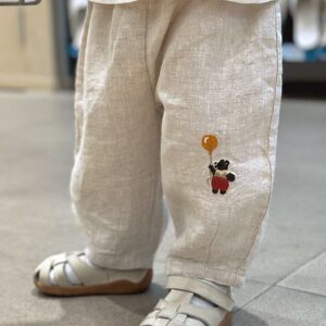 
Summer special offer! No regrets about thin linen trousers for boys and girls, children, loose mosquito-repellent pants for children