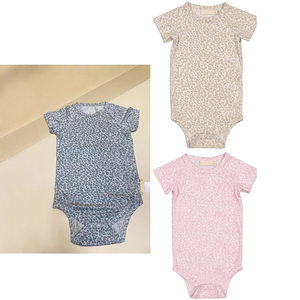
25 summer custom mar modal cotton super comfortable baby leopard print short-sleeved harp clothes bag for one-piece