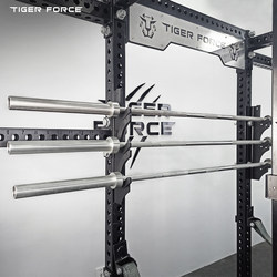 Tiger Force Wall-Mounted Barbell Rack Squat Rack Storage Rack Gym Three-Barbell Storage Rack