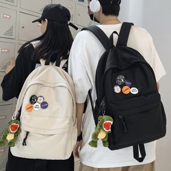 New Trendy Brand Backpack for Men, Simple Large-Capacity Travel Backpack, Casual Backpack for Junior High School Students, High School Students, and College Students
