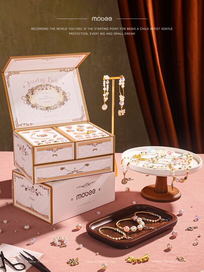 Mobee ガールズ ジュエリーボックス - DIY 手作りクラフトキット