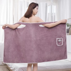 Wearable Bath Towel For Women | Quick-drying Wrap Around Bath Skirt | Beauty Salon & Household Towel
