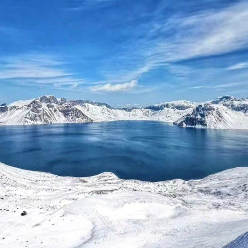 东北吉林一地6天私家团雾凇长白山北坡万达度假区老里克湖延吉