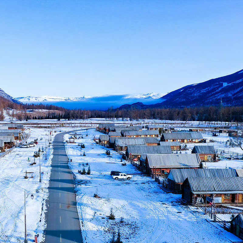 北疆9日冬游喀纳斯禾木吉克普林滑雪喀纳斯三湾赛里木湖克拉玛依