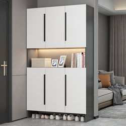 Large-Capacity Shoe Cabinet for Home Use, Indoor, Doorway, Hallway, Entryway, Storage Integrated with Wall-Mounted Shoe Rack, Corridor to the Ceiling