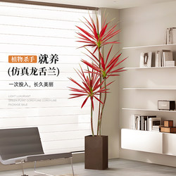 Agave Artificial Green Plant, High-End Light Luxury Living Room Floor-Standing Large Indoor High-Quality Simulated Plant Decoration Fake Tree