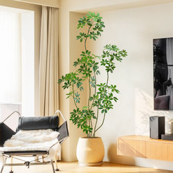 High-End Luxury Indoor Living Room Artificial Plant Decoration, Large Floor-Standing Potted Plant Ornament, Fake Tree