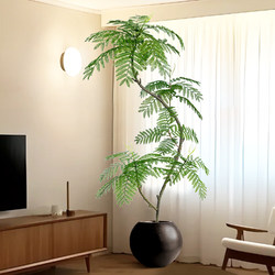 Jacaranda Artificial Green Plant Indoor High-End Light Luxury Decoration Advanced Bionic Plant Large Potted Floor-Standing Ornament Fake Tree