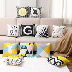 Scandinavian Pillow, Sofa Cushion Cover, Car Lumbar Support, Large Pillow, Office Waist Support, Nap Pillow, Bedside Backrest Cushion